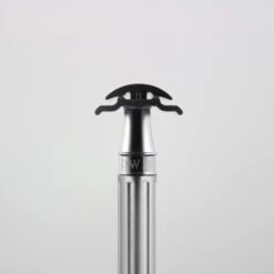 Edwin Jagger 3ONE6 Stainless Steel Anodised Silver DE Safety Razor 14 Edwin Jagger 3ONE6 Stainless Steel Anodised Silver DE Safety Razor -Shave Master Pro ss close up head mugshot s