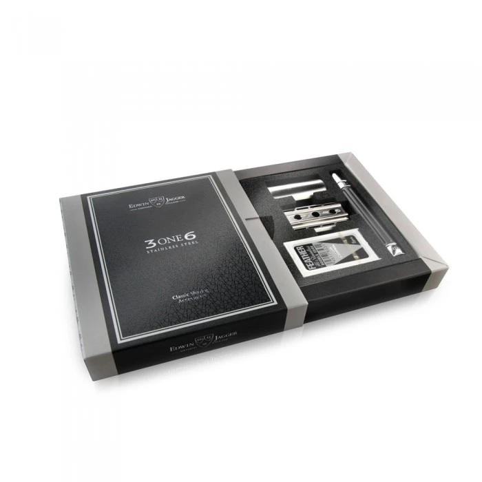 Edwin Jagger 3ONE6 Stainless Steel Anodised Gunmetal DE Safety Razor 5 Edwin Jagger 3ONE6 Stainless Steel Anodised Gunmetal DE Safety Razor - Image 3